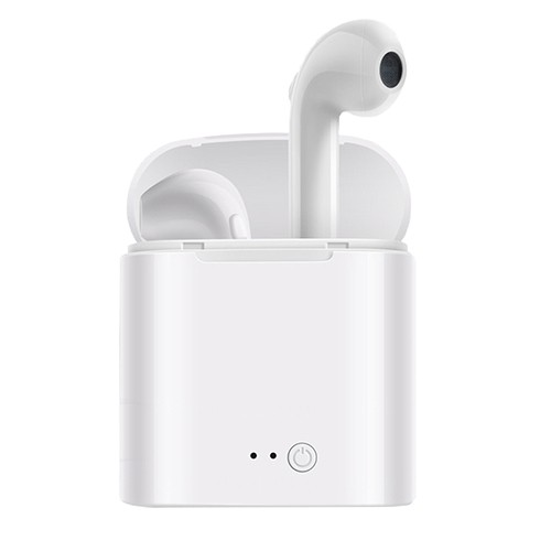 HEADSET BLUETOOTH I7S TWS/HANSFREE WIRELESS/EARPHONE/MEGA BASS-CENTRAL COM -14455-4