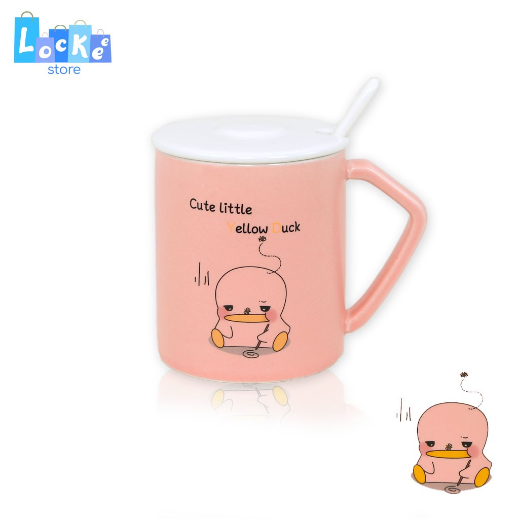  Gelas  kaca Cute Duck Gelas  minum keramik  Duck kaca Mug 