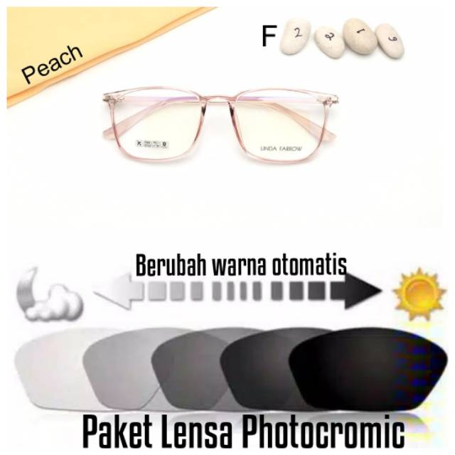 PROMO !!! PAKET KACAMATA LENSA PHOTOCROMIC MINUS  ANTI RADIASI  KACAMATA WANITA TRENDY Termurah