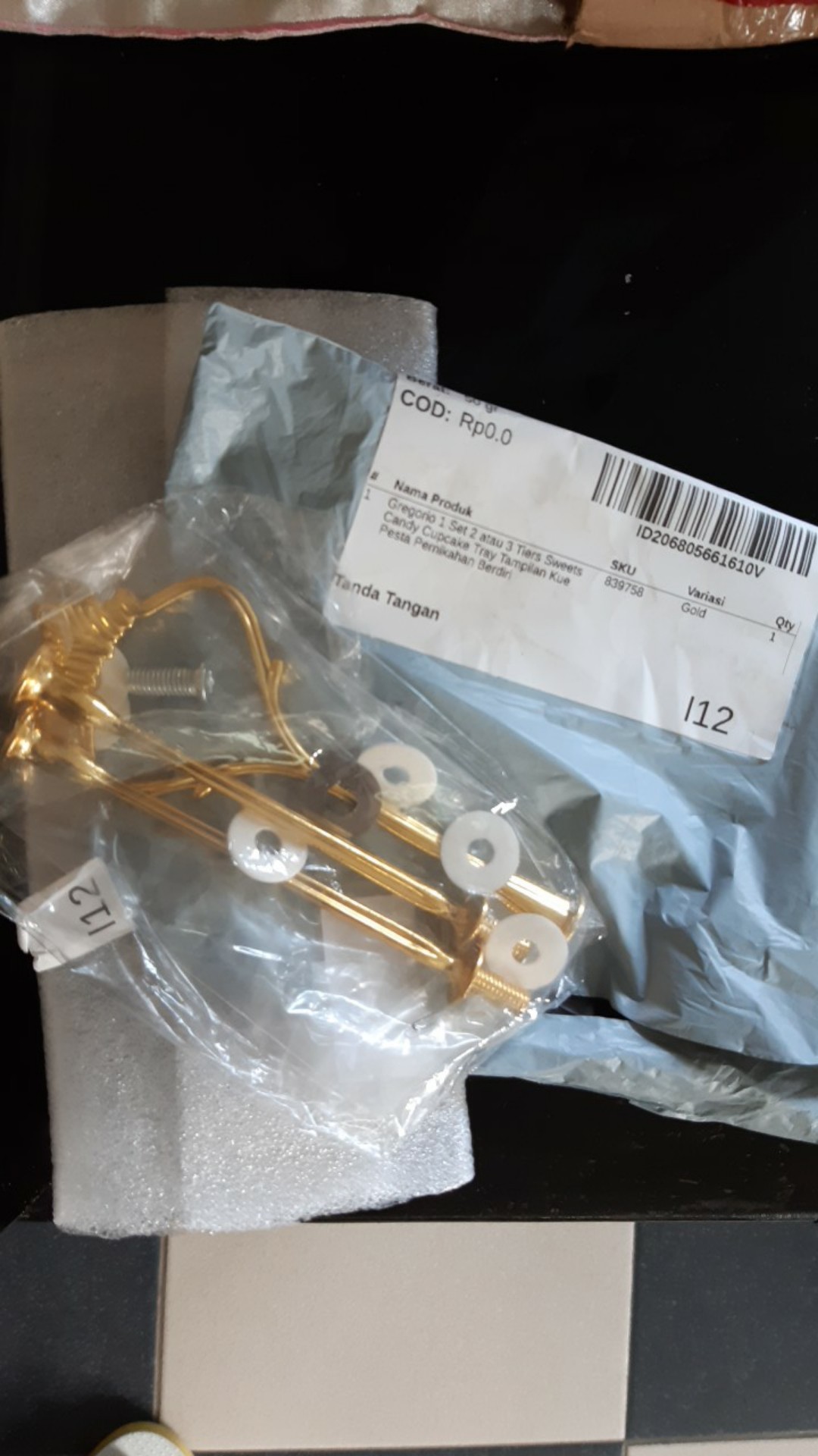 Gregorio 1 Set 2 Atau 3 Tiers Sweets Candy Cupcake Tray Tampilan Kue Pesta Pernikahan Berdiri