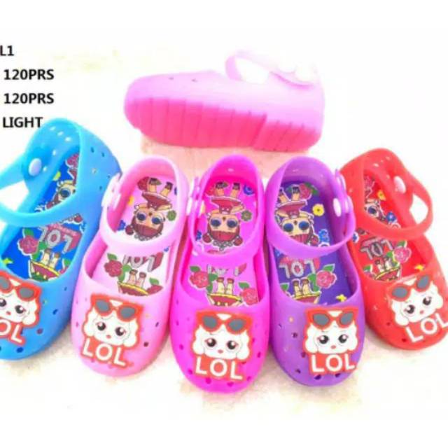 Sepatu Jelly Anak Baby Girl ( Dengan Lampu)