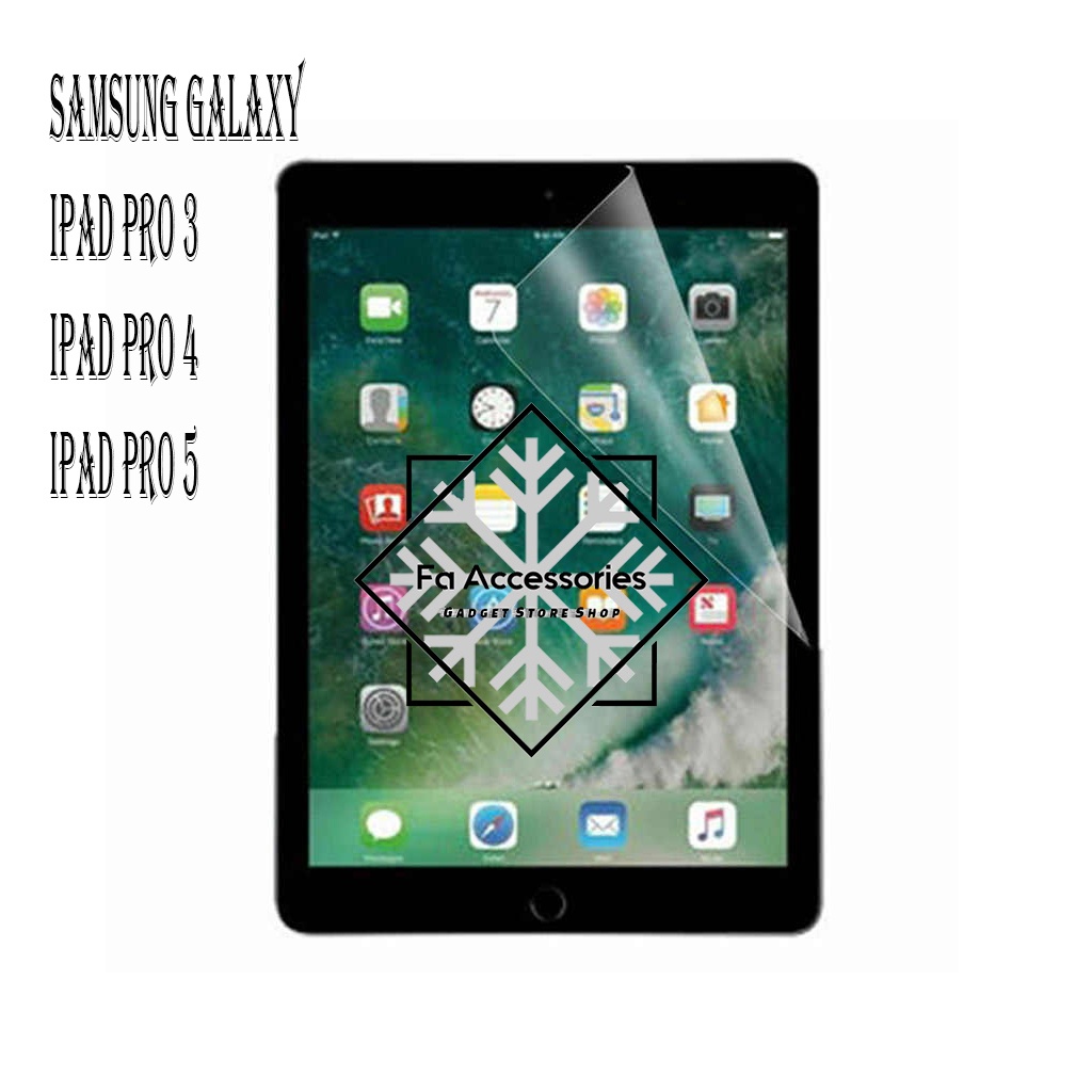 FA ANTI GORES JELLY HYDROGEL SAMSUNG GALAXY IPAD PRO 3 4 5 GENERASI SCREEN PROTECTOR