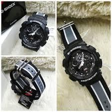 jam tangan Casio G-Shok GA 100 strap/tali kanvas abu kw harga promo oleh ramang olshop