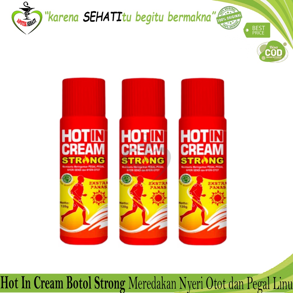 Hot In Cream Botol Pereda Nyeri Otot dan Pegal-Pegal