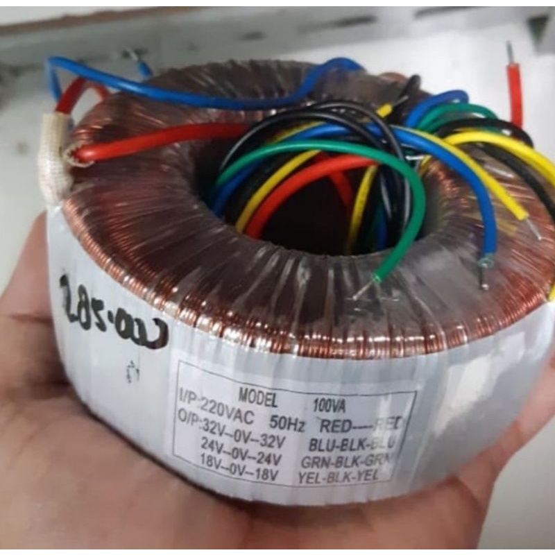 travo trafo donat toroid toroit bulat 5a 5ampere 5 ampere 18v 24v 32v 18volt 24volt 32volt 18 24 32