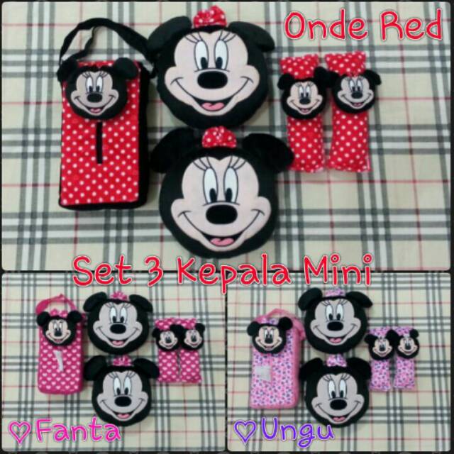 Set Bantal sandaran leher headrest kepala Jok Mobil Boneka Set Bantal sandaran leher headrest kepala Jok Mobil Boneka