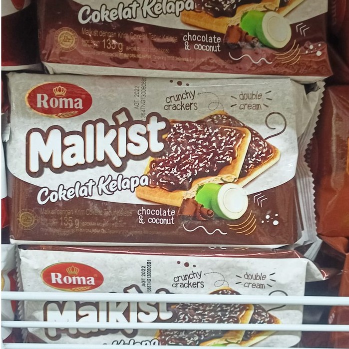 

Roma Malkist Cokelat Kelapa 135 Gram