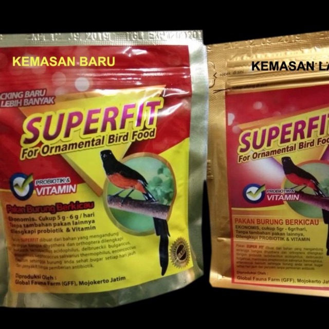 SUPERVIT SUPERFIT RED / GOLD PAKAN MURAI KACER BERKUALITAS