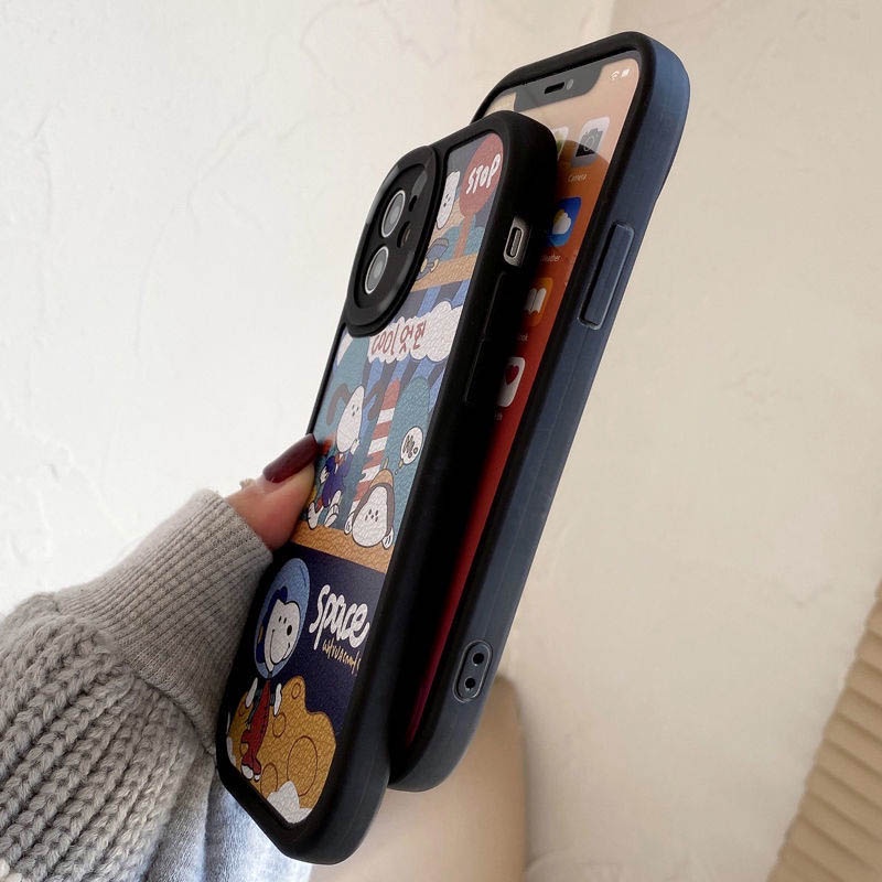 Case Motif Kartun Anjing Untuk IPhone 12 13 11 Pro Max X Xs Max Xr 7 8 Plus Yjts