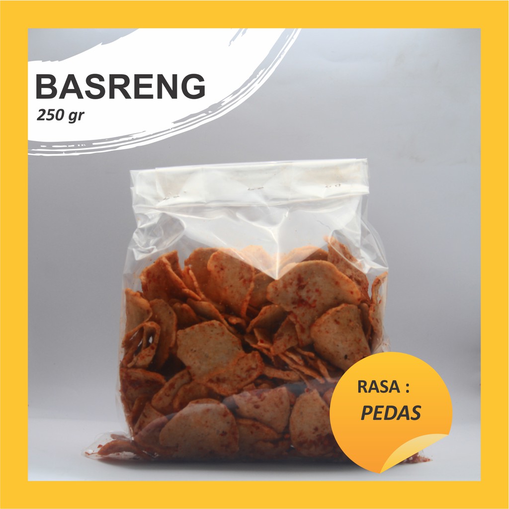 

cemilan/basreng koin cikruh pedas berat 250 gram
