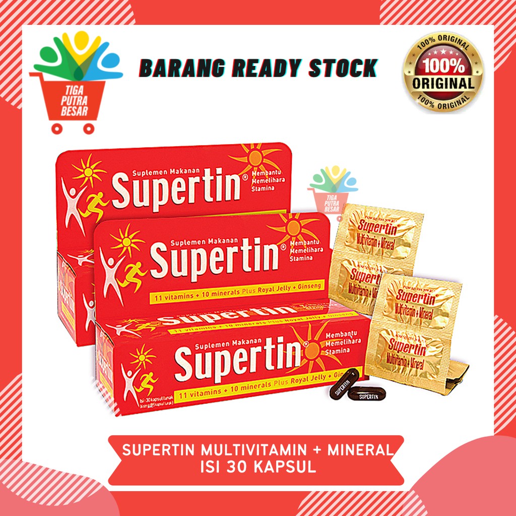 SUPERTIN SUPLEMEN MAKANAN MULTIVITAMIN ISI 30 KAPSUL