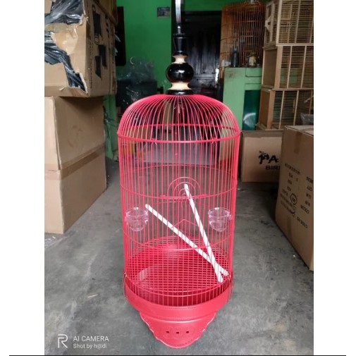 KANDANG KAPSUL LOVEBIRD DRAGON KHUSUS GO SEND MERAH