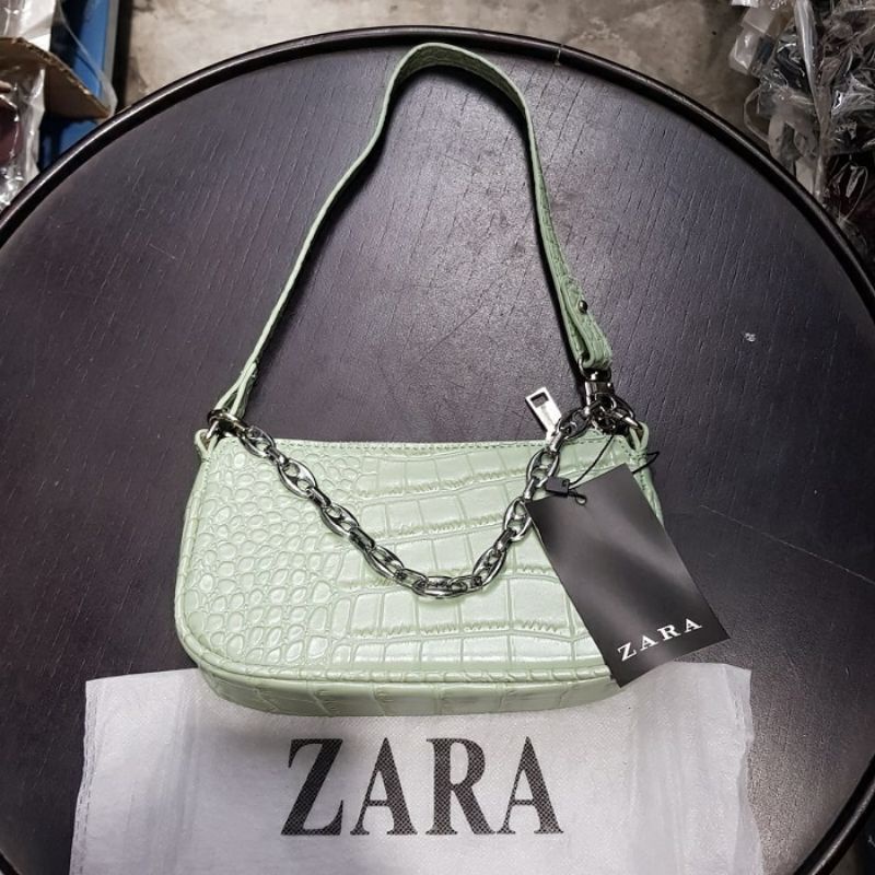 PRELOVED SHOULDER BAG ZARA CROCO WOMEN