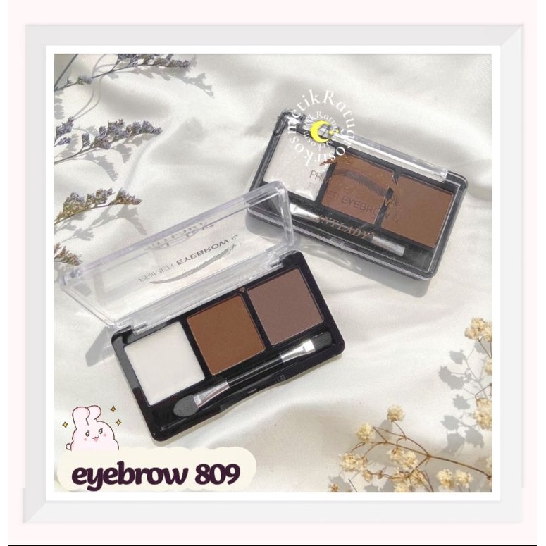 ECER!!!EYEBROW POWDER+PRIMER ANYLADY PALETTE 3 WARNA NO.809/PERFECT EYEBROW NO.960