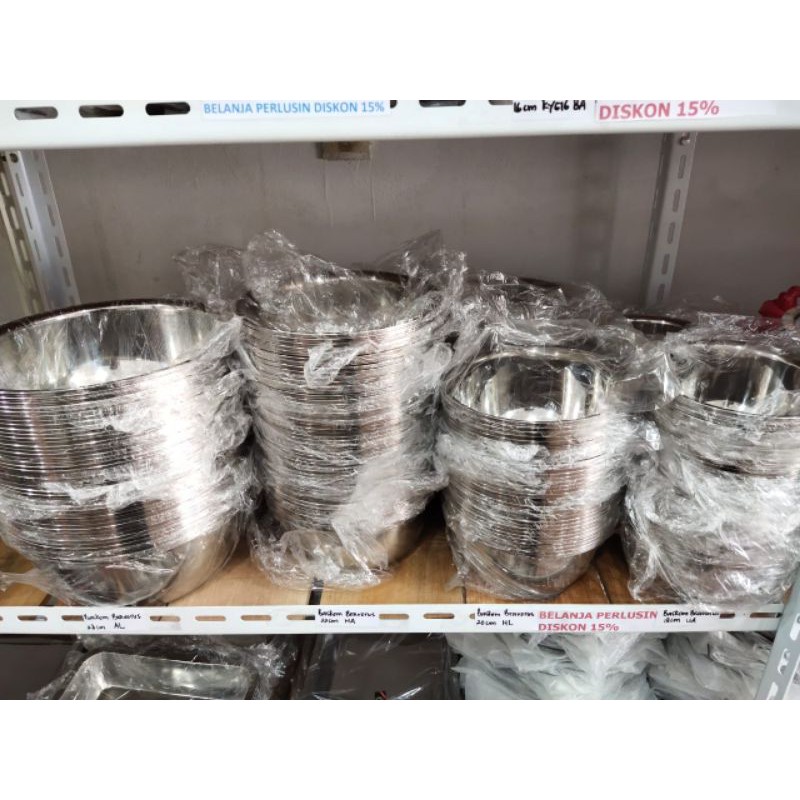 Baskom stainless  bravorus/Mangkuk air/Mangkuk sop