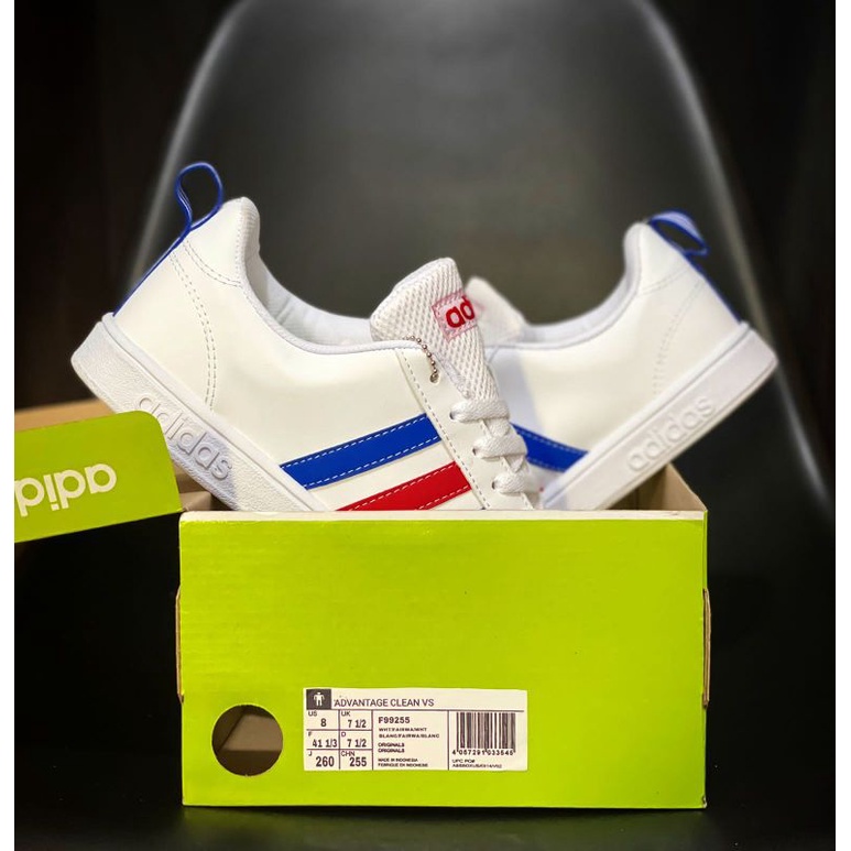 Sepatu Ads Neo Advantage White France Original Sneakers Pria