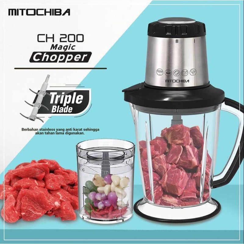 Jual Mitochiba Magic Food Chopper Ch 200 Orginal Garansi Resmi Food Chopper Penggiling Pencacah 4956