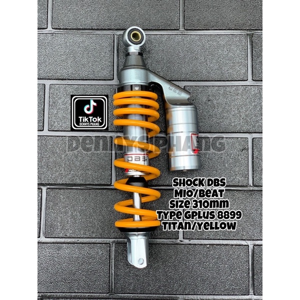 Shock DBS 8899 G Plus Titan Series Matic Singel Shock 310mm 330mm Shockbreaker Singel Matic Tabung Atas Mio Xeon Soul Fazzio XRider Beat Scoopy Genio Vario 110 125 150 160 FOURSIX_46