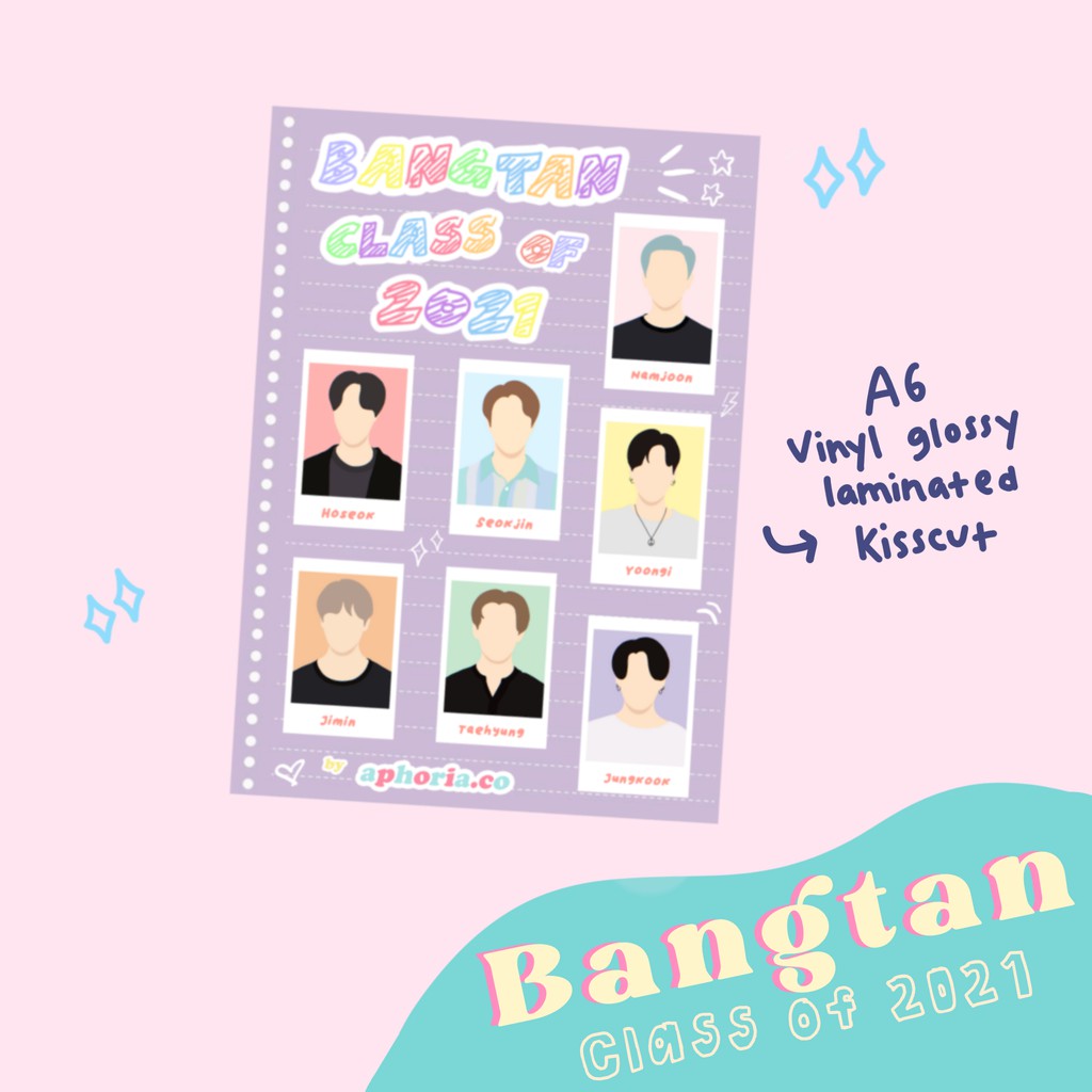

BTS Bangtan Class of 2021 Sticker