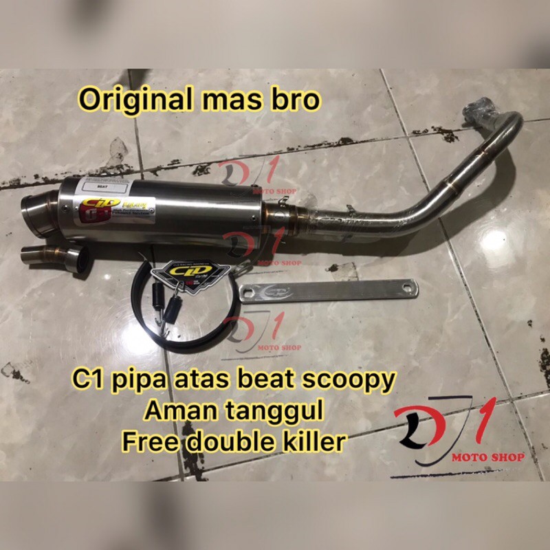 knalpot motor racing CLD original beat scoopy vario110fi C1 C2 C3 MOnster race mio vario125 bagus