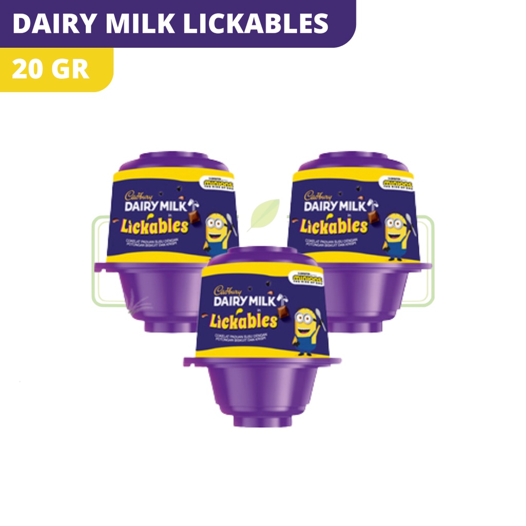 

DAIRY MILK LICKABLES MINIONS 20GR