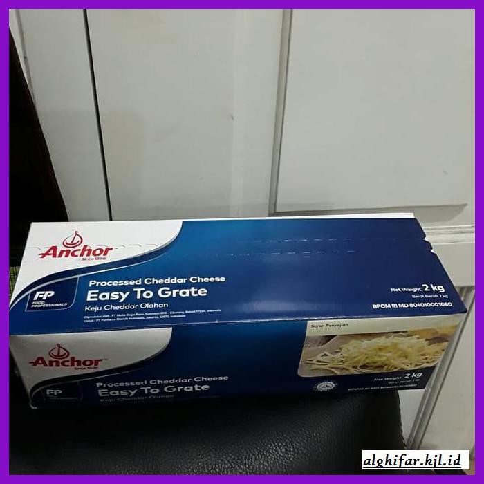 

Ujekujek- Keju Cheedar Anchor, Processed Cheese 2Kg -Original.