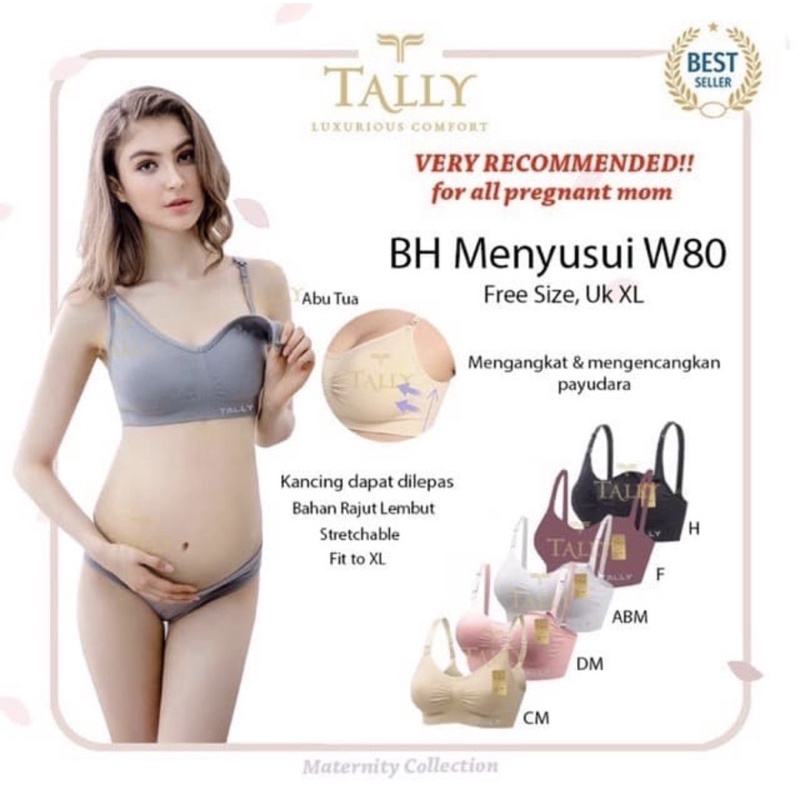 BH | Bra Menyusui TALLY W80 Bahan Rajut Freesize