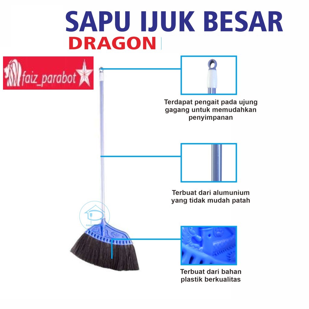 Sapu Injuk Kipas Besar Dragon