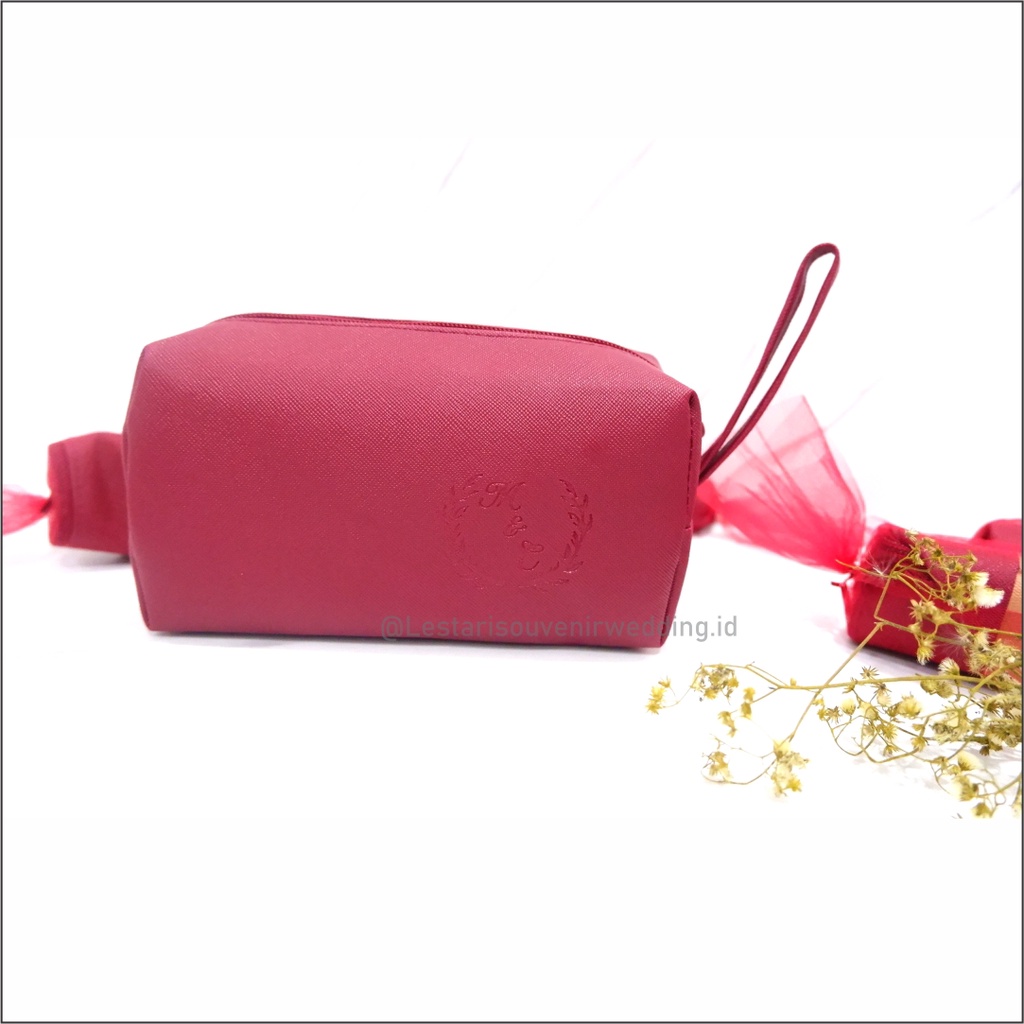Souvenir Pouch Kemasan Tile (nocode 1) / souvenir pernikahan dompet kemasan tile cetak nama / souven