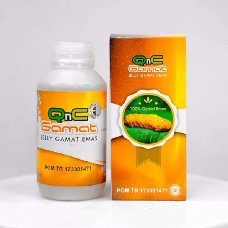 QnC Jelly Gamat Emas Original 100% Asli (Produk Bergaransi) Obat Herbal Jeli Gamat - Jely Gamat