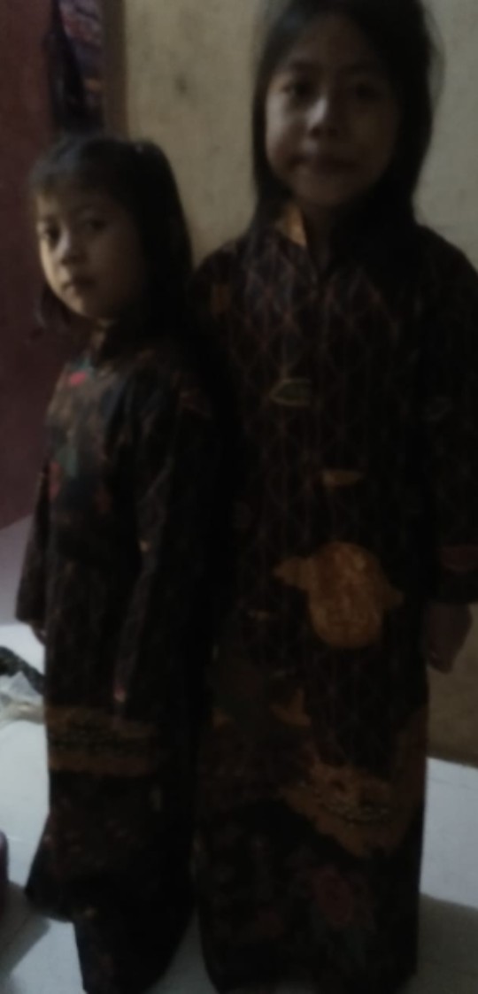 Baju Batik Couple Keluarga Gamis M L Xl Xxl Xxxl Super Jumbo Motif Mataram