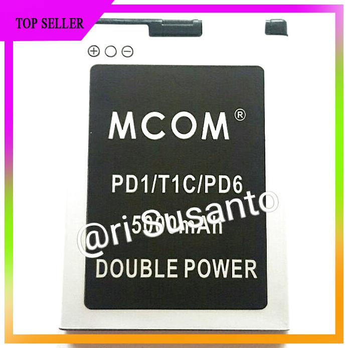ACC HP BATERAI MCOM CROSS EVERCROSS PD1 T1C PD6 DOUBLE POWER 5000MAH