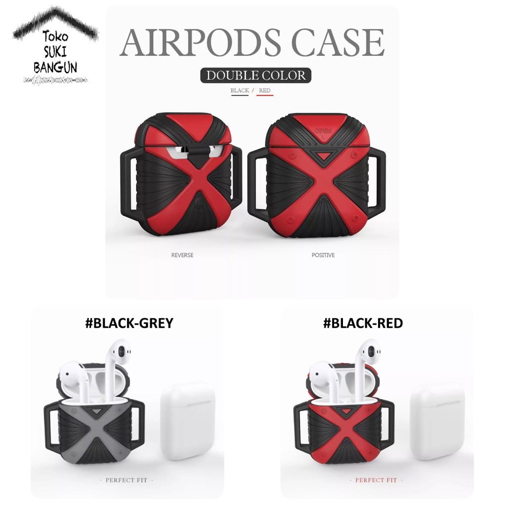 PREMIUM Rubber Soft Silicone Case DEADPOOL ARMOR for Apple Airpods