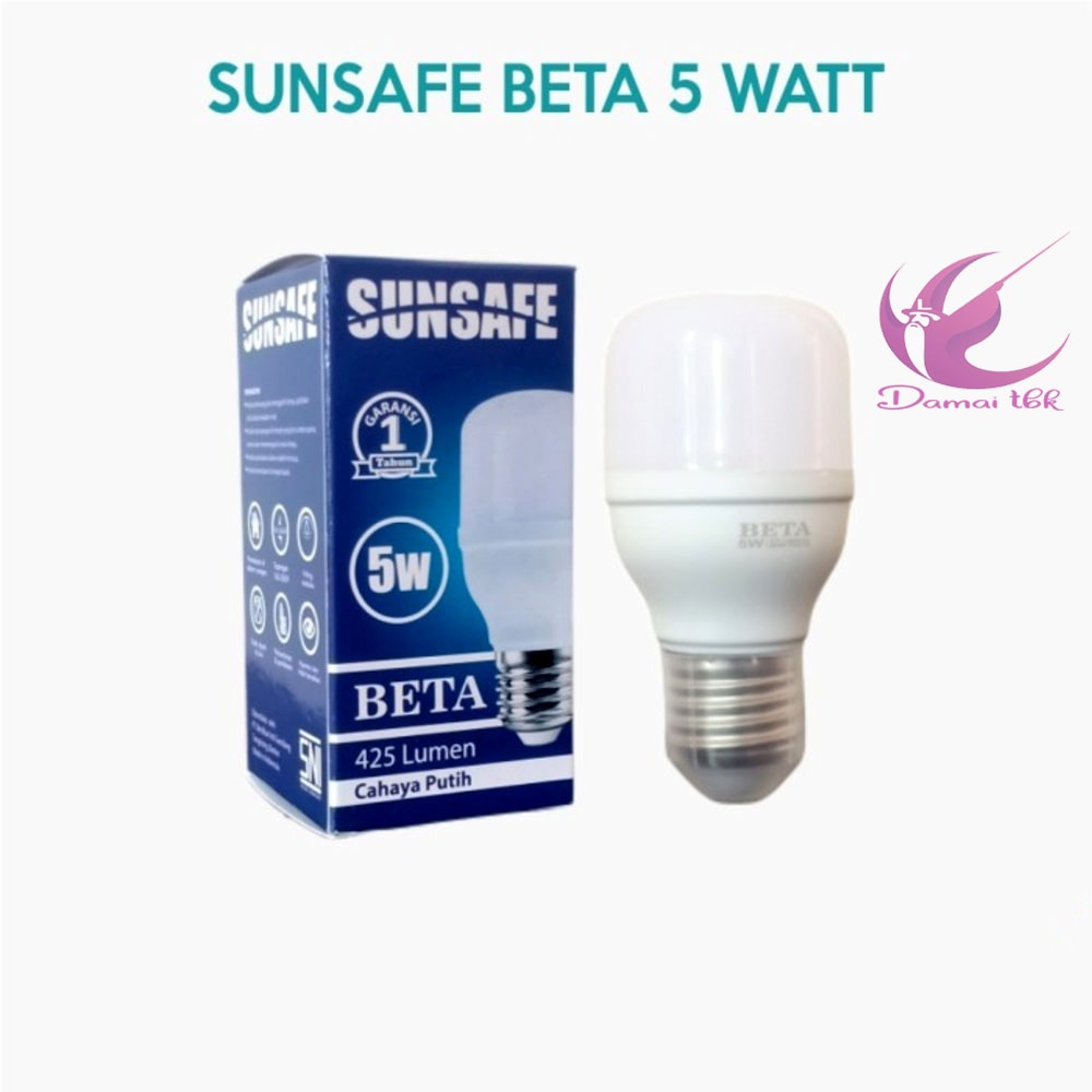 Lampu LED Bohlam Sunsafe Beta 5 Watt