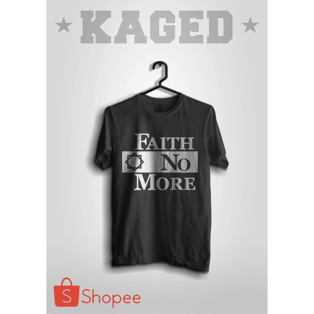 Kaos Band Faith No More 3, #Hitam/Black Kaos Faith No More, Kaos Band, Kaos Musik