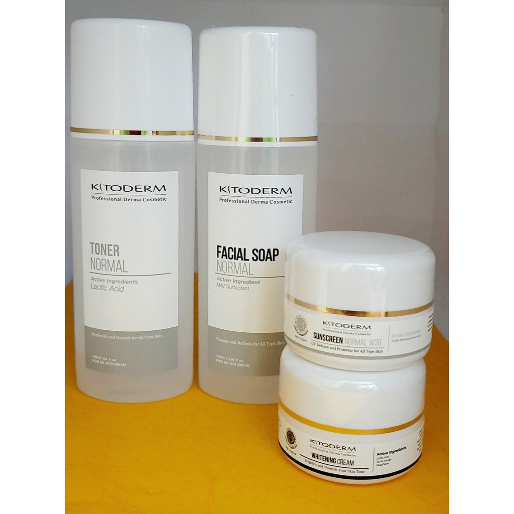 PAKET WHITENING NORMAL KITODERM ORIGINAL