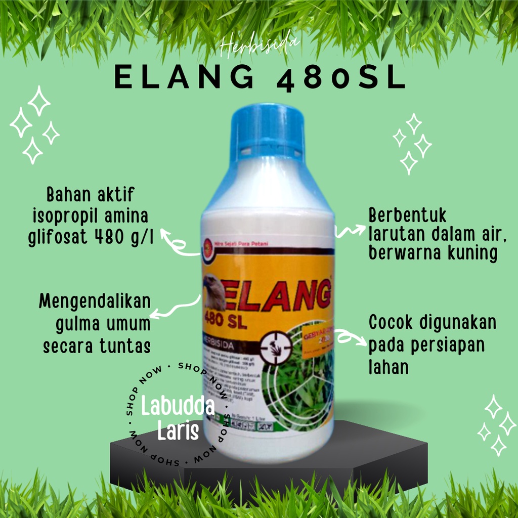 Jual Elang Herbisida Rumput Herbisida Sistemik 1 Liter Herbisida Elang 1Liter Elang 480SL Ampuh