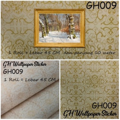 HARGA MURAH![BISA COD] Wallpaper Dinding Motif Premium Dan Karakter Quality 45cm X10m kode GH