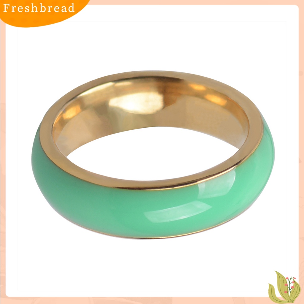 [TERLARIS]Simple Green Faux Jade Men Finger Ring Engagement Party Jewelry Accessory Gift