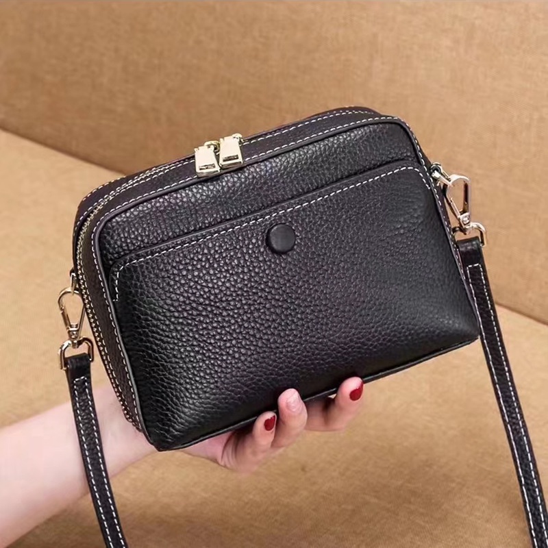 Persegi Kecil Tas Kecil  Tas Tas Wanita   Korea 2020 Asli Kulit Messenger Tas Wanita Semua-  Fashion