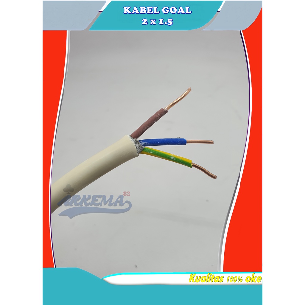 (DI JUAL METERAN) KABEL NYM 2 X 1.5 | KABEL TUNGGAL AC 2 X 1.5 | KABEL KAWAT TEMBAGA AC | KABEL