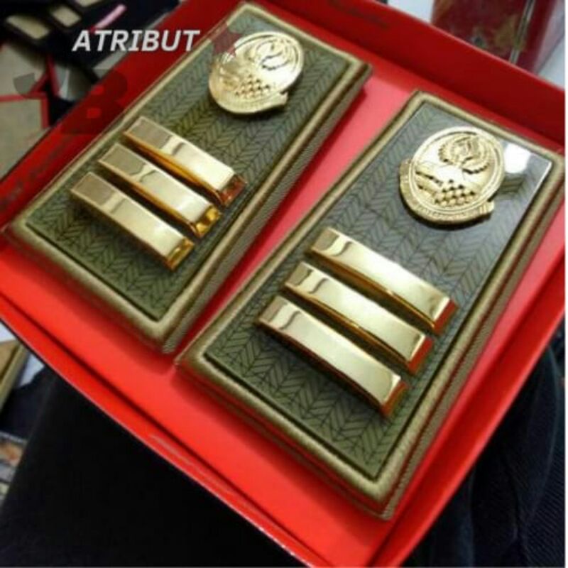 pangkat ASN/PNS golongan 3C akrilik bening lis bordir