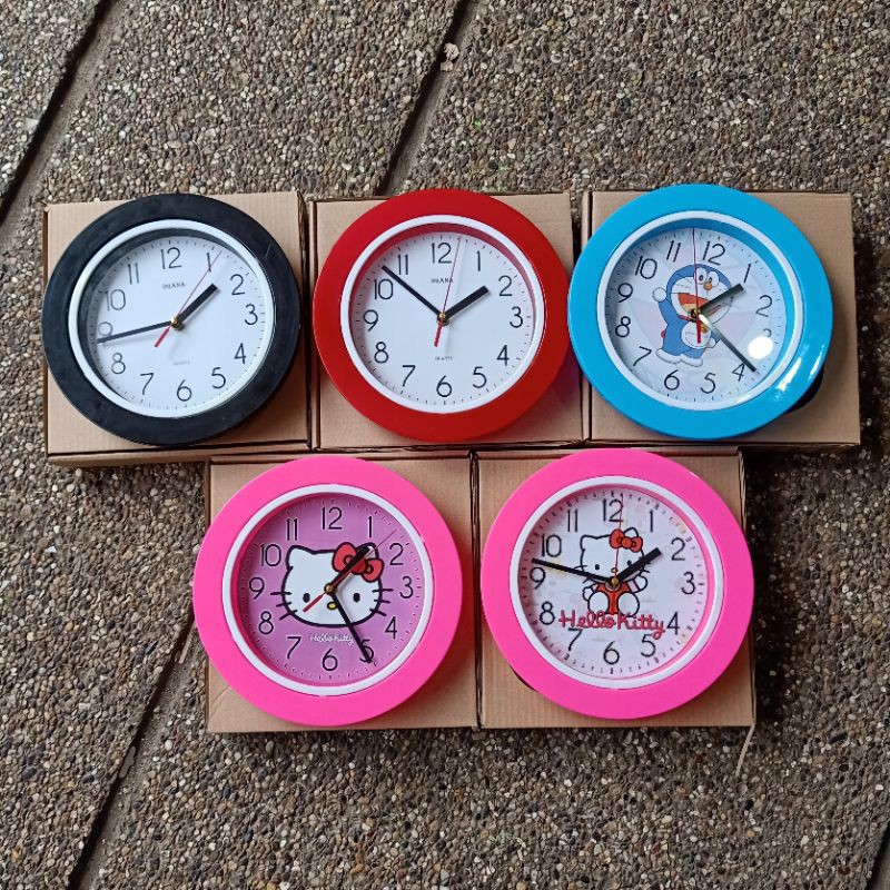 JAM DINDING 26CM Jam Lucu Jam Doraemon OGANA - Tipe 8877