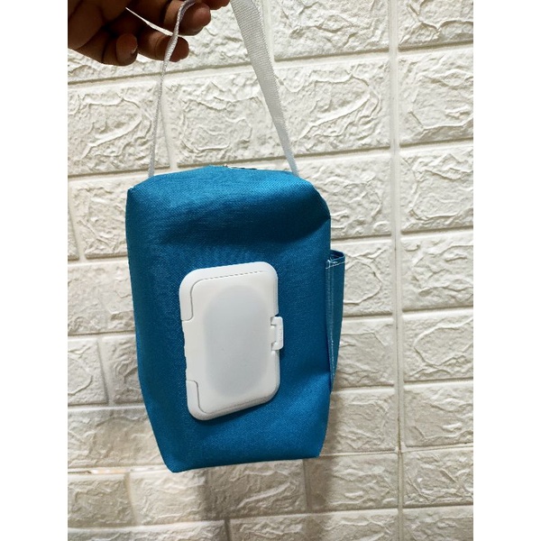 tempat tisu 3 in 1 warna turqish pouch tempat tisu 3 in 1
