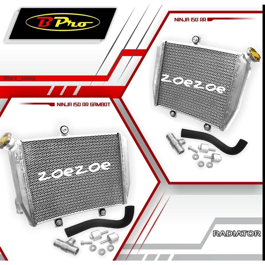 RADIATOR BPRO NINJA 150 RR GAMBOT RADIATOR RACING NINJA RR KRR 150 GAMBOT