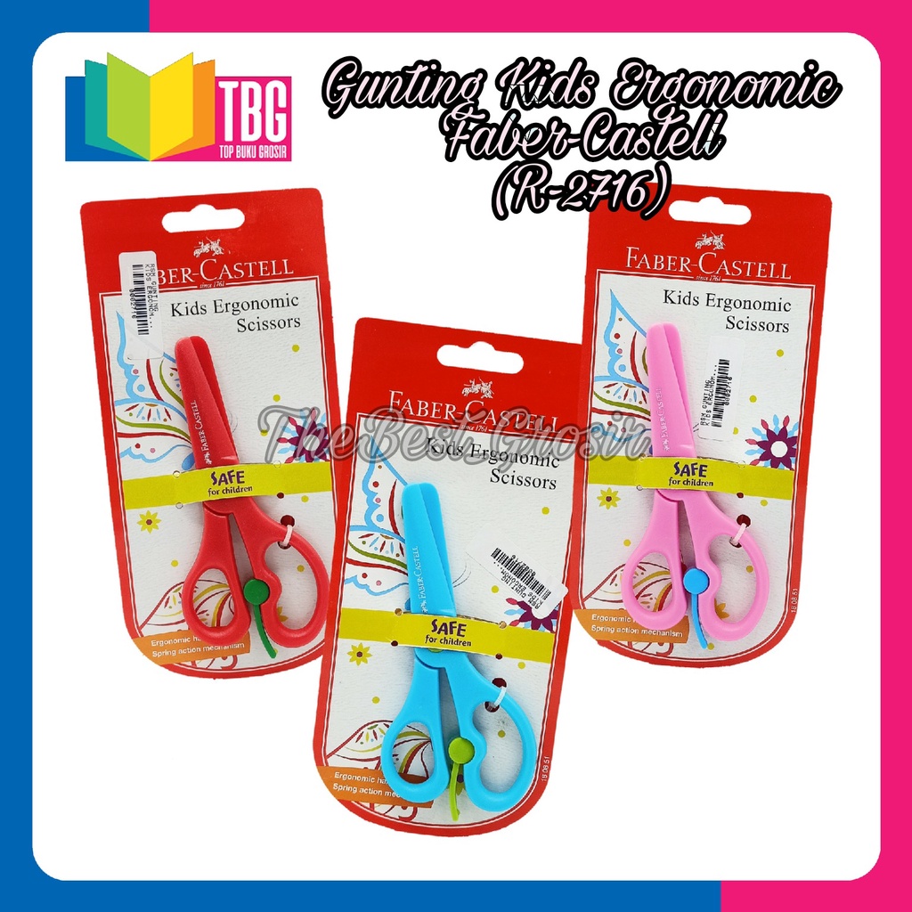 

1 PCS GUNTING KIDS ERGONOMIC 180851 FABER CASTELL / GUNTING ANAK (R-2716)
