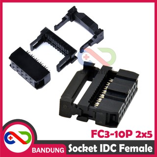 FC3-10P SOCKET SOKET AMPHENOL IDC 2x5 10PIN HEADER FEMALE ISP | Shopee