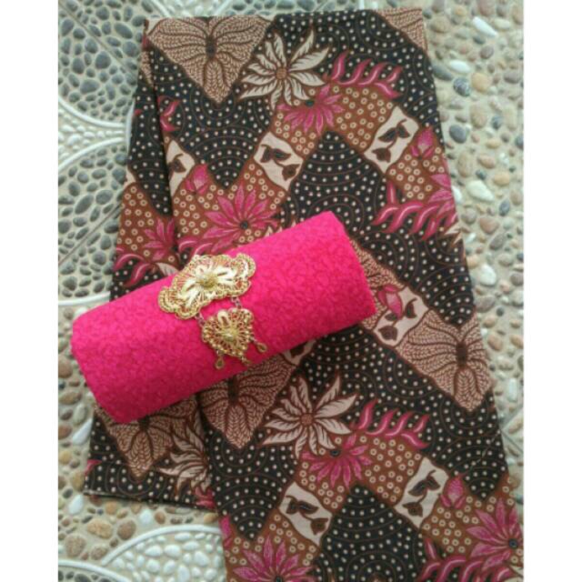 set kain batik dan embos