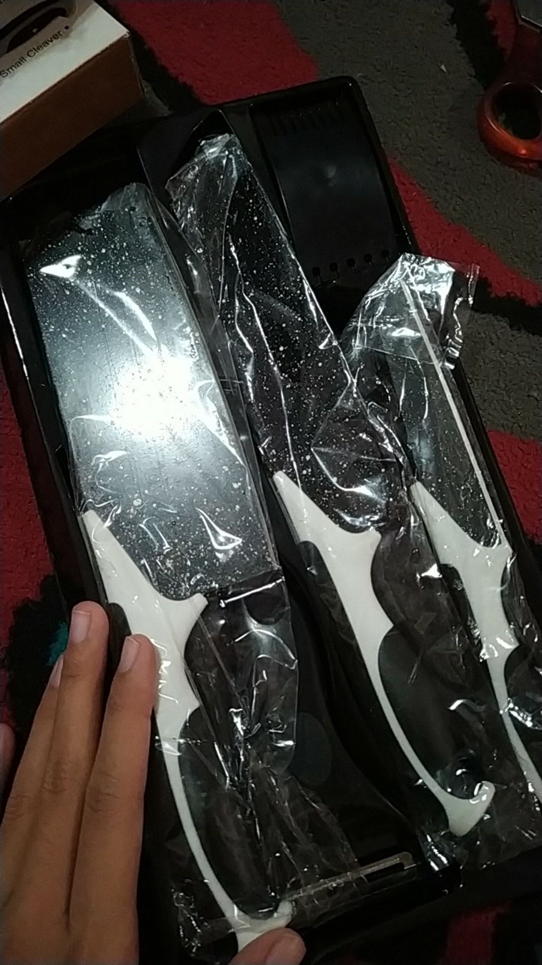 [ J13 ] Pisau Hitam Set 5 In 1 / Pisau Dapur Set Serbaguna J13