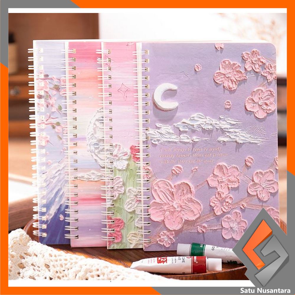 

SN-A32 Buku Tulis Catatan Notebook Ring A5 / Notebook Journal / Buku Tulis A5 Spiral Notebook Aesthetic / Spiral Buku Agenda